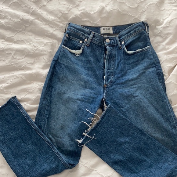 AGOLDE Riley high rise crop in Disguise - Picture 2 of 4